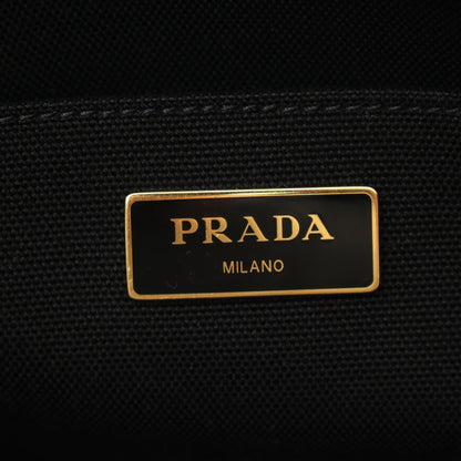 CANAPA カナパ ハンドバッグ トートバッグ キャンバス ブラック 2WAY プラダ バッグ PRADA