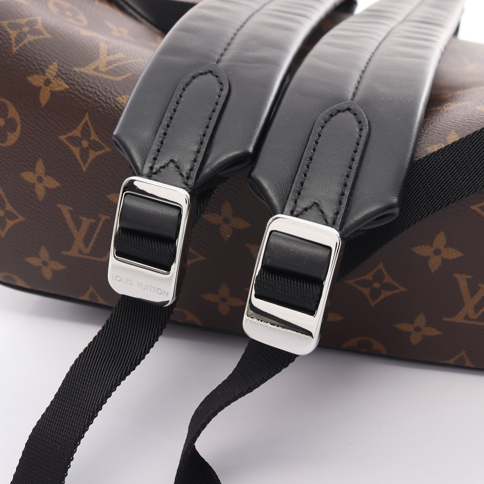 ジョッシュ NV モノグラムマカサー バックパック リュックサック PVC レザー ブラウン ブラック ルイヴィトン バッグ LOUIS VUITTON