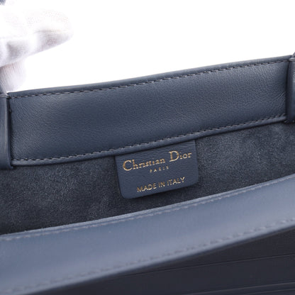 BOOK TOTE ブックトート ミディアム ハンドバッグ トートバッグ レザー ブルーグレー クリスチャンディオール バッグ Christian Dior