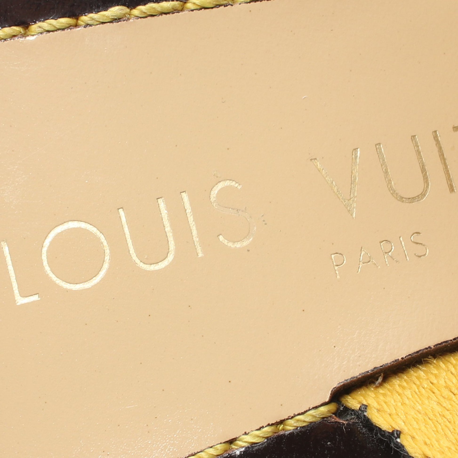 サンダル ファブリック ダークブラウン マルチカラー ルイヴィトン シューズ LOUIS VUITTON