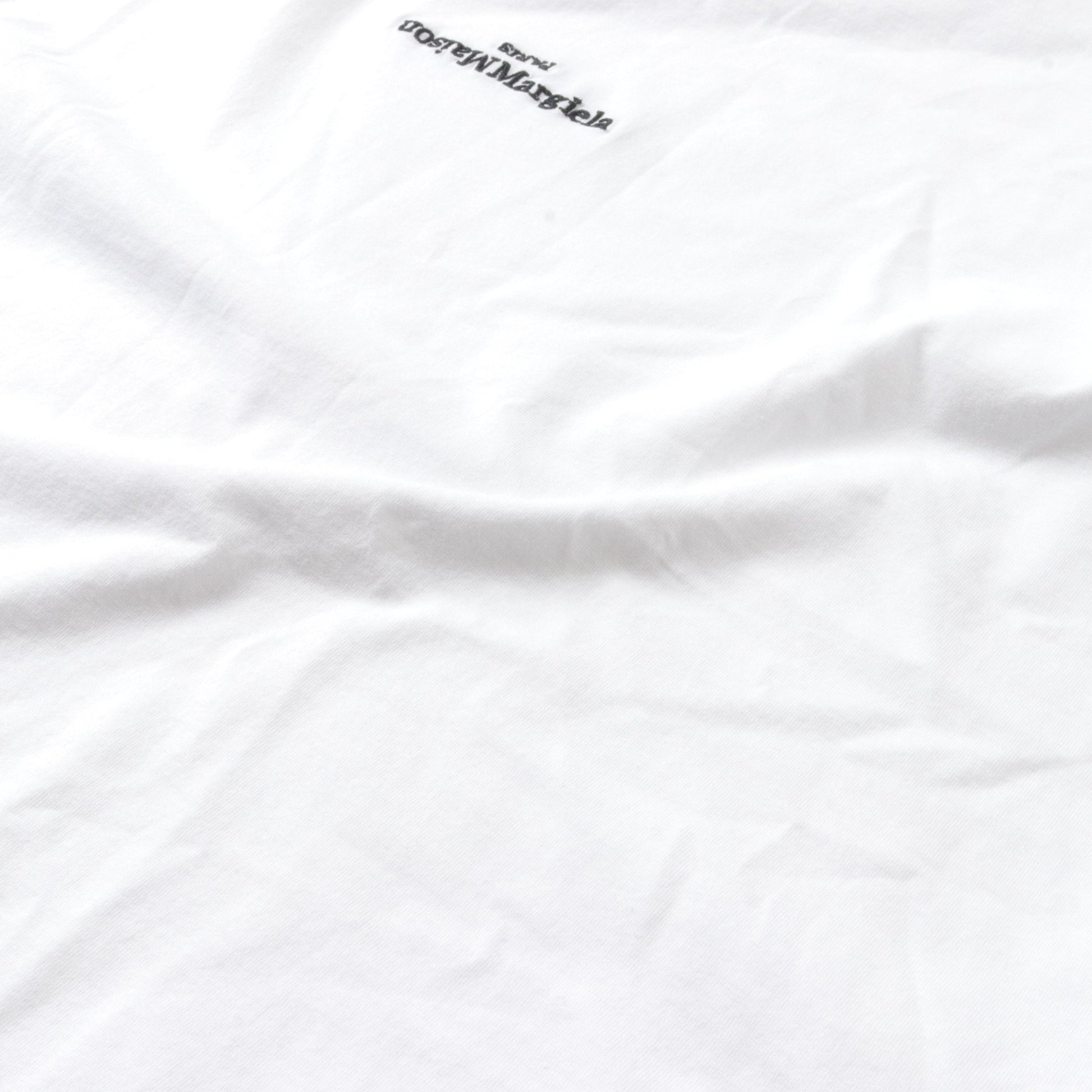 ディストーテッド Tシャツ ロゴ刺繍 コットン ホワイト メゾンマルジェラ10 トップス Maison Margiela 10