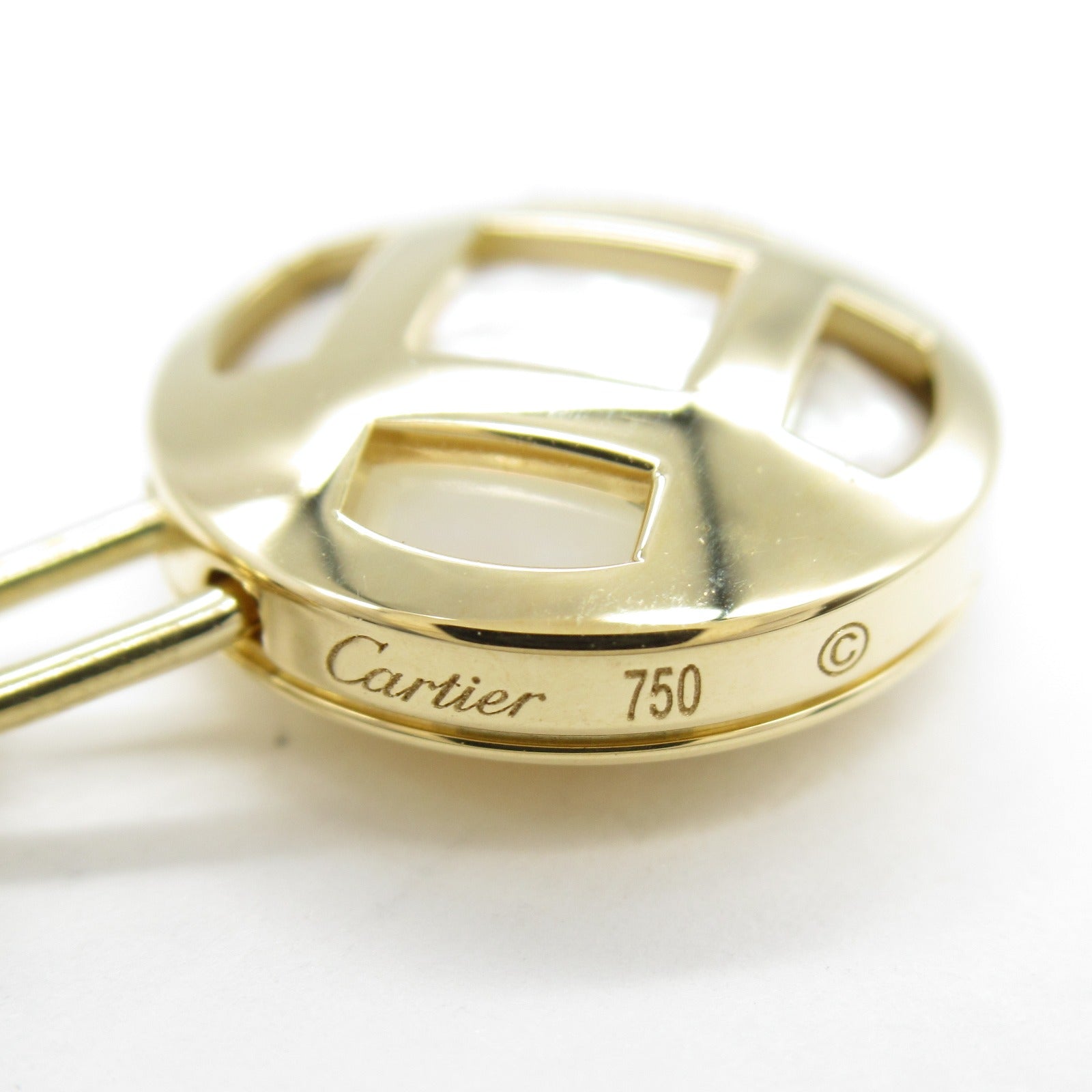 パシャ ネックレス ネックレス K18（イエローゴールド） シェル ホワイト カルティエ アクセサリー Cartier