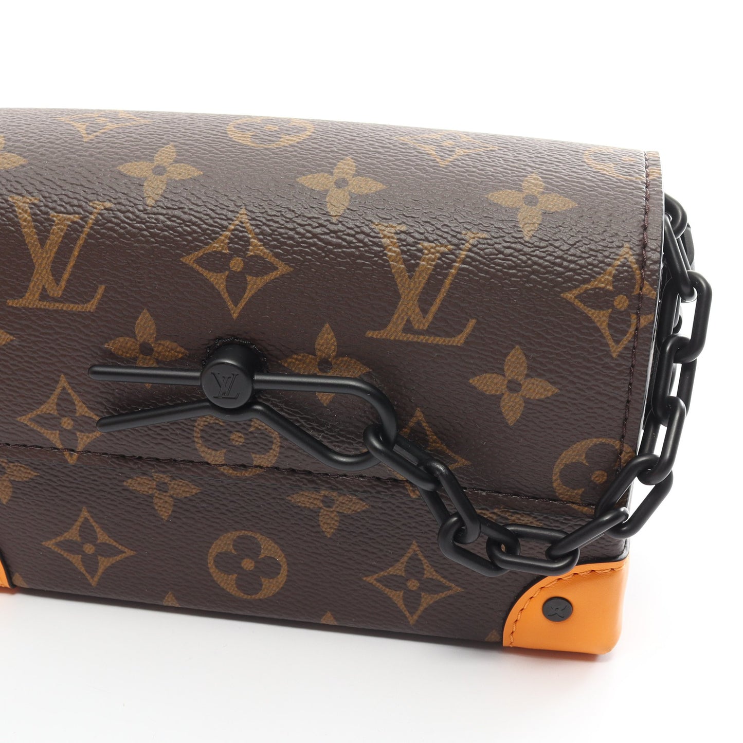 スティーマー ウエアラブル ウォレット モノグラム ショルダーバッグ PVC レザー ブラウン オレンジ ルイヴィトン バッグ LOUIS VUITTON