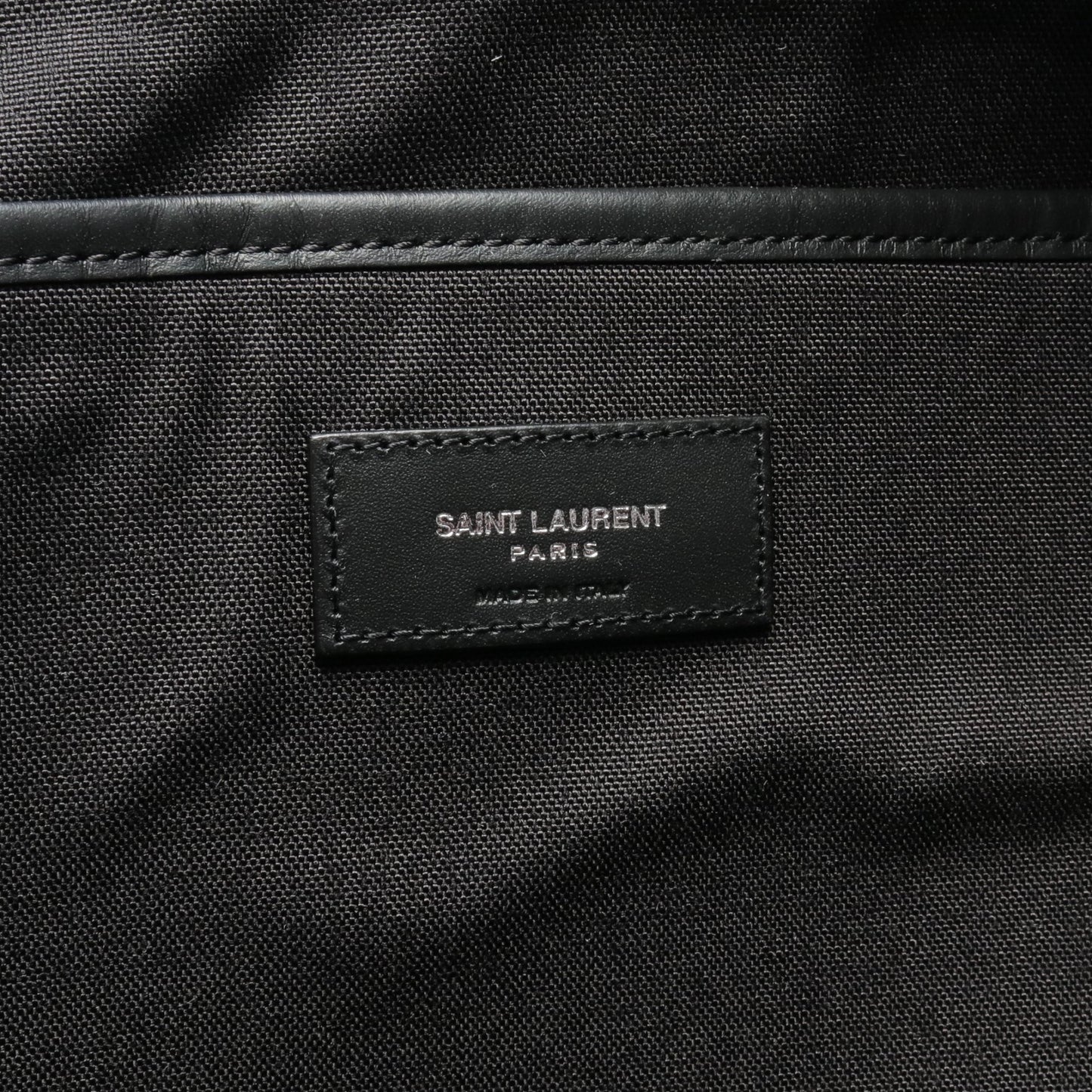 CITY シティ バックパック リュックサック ロゴ刺繍 コットン ブラック サンローランパリ バッグ SAINT LAURENT PARIS