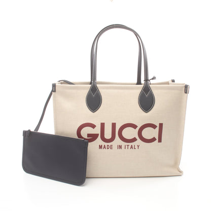 プリント トートバッグ ハンドバッグ トートバッグ キャンバス レザー ライトベージュ ネイビー ボルドー グッチ バッグ GUCCI