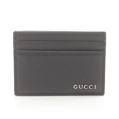 カードケース 名刺入れ レザー ブラック ロゴ グッチ 財布・小物 GUCCI