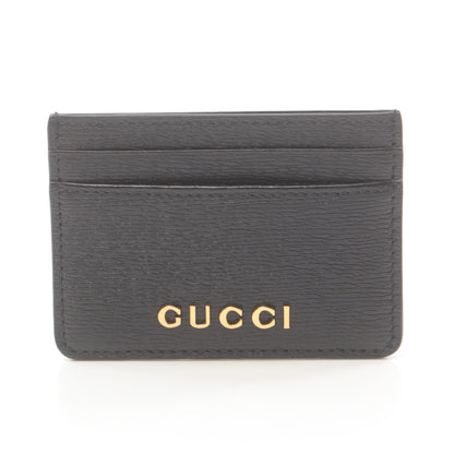 スクリプト カードケース 名刺入れ レザー ブラック グッチ 財布・小物 GUCCI