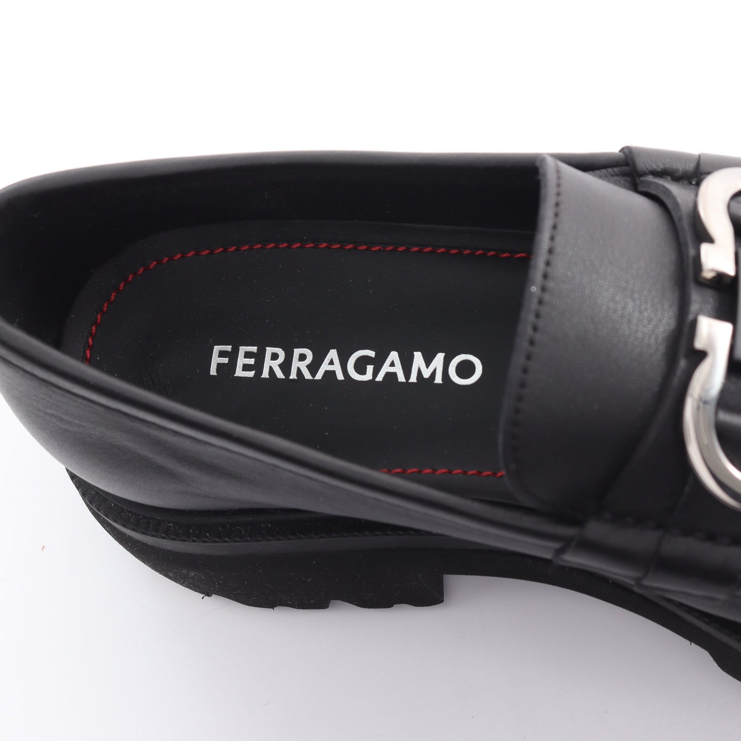 ガンチーニ ドレスシューズ レザー ブラック サルヴァトーレフェラガモ シューズ Salvatore Ferragamo