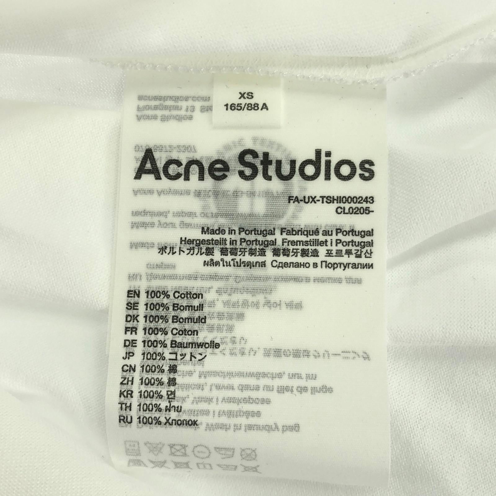 シャツ コットン ホワイト アクネ トップス Acne