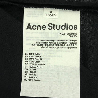 Tシャツ コットン ブラック アクネ トップス Acne