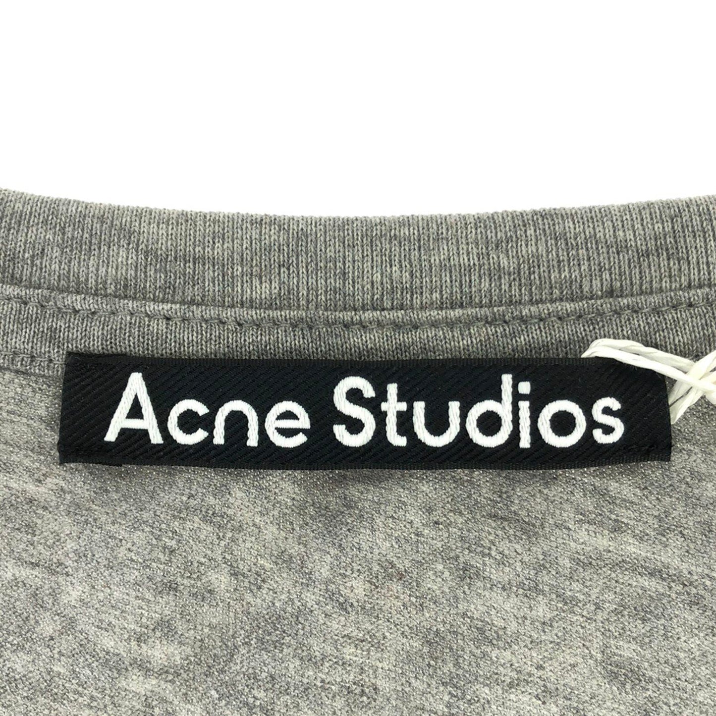 Tシャツ コットン グレー アクネ トップス Acne