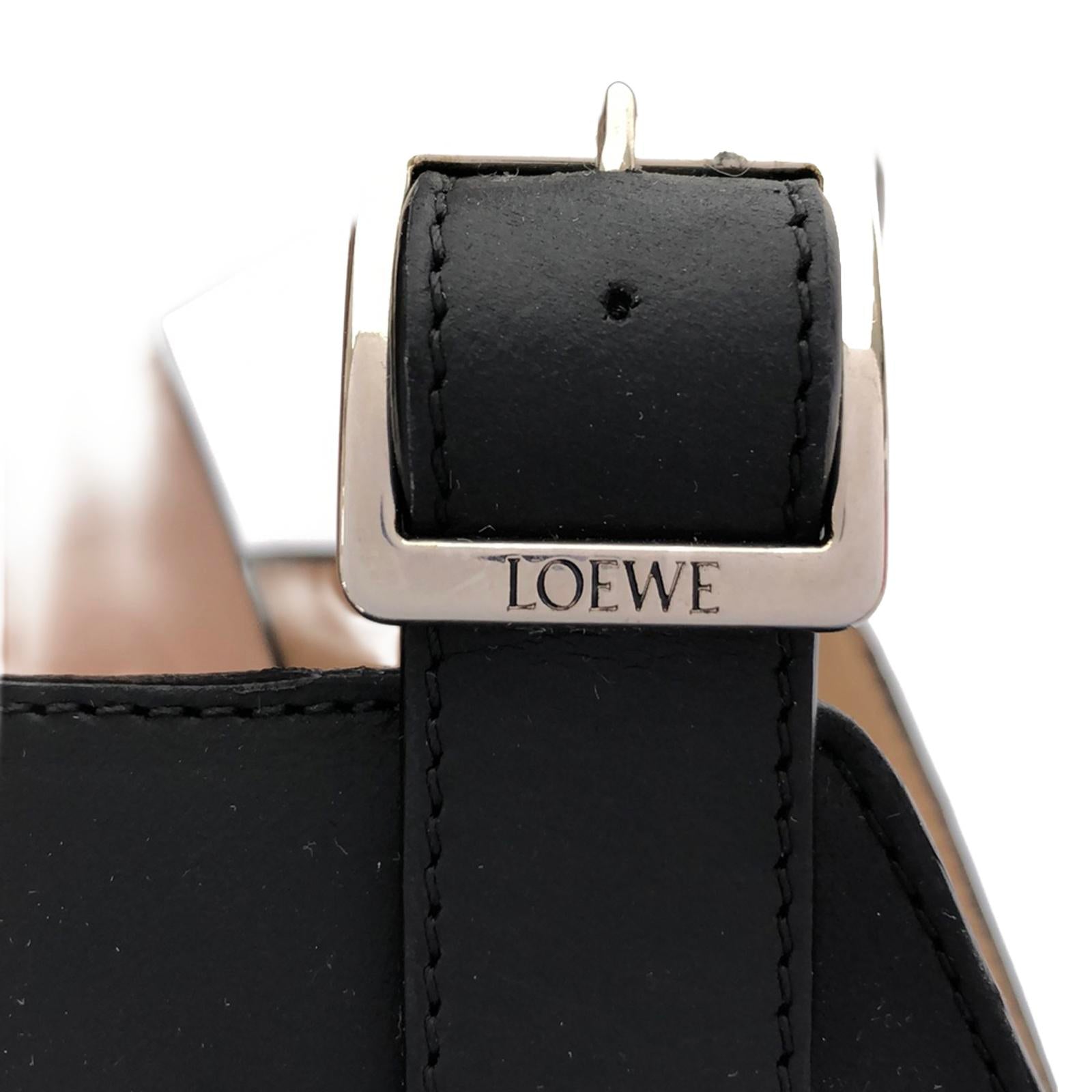 サンダル レザー ブラック ロエベ シューズ LOEWE