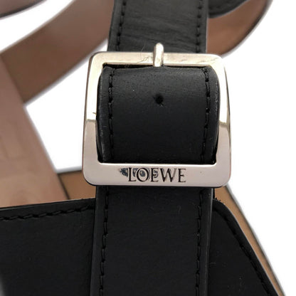 サンダル レザー ブラック ロエベ シューズ LOEWE