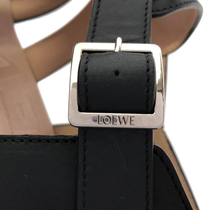 サンダル レザー ブラック ロエベ シューズ LOEWE