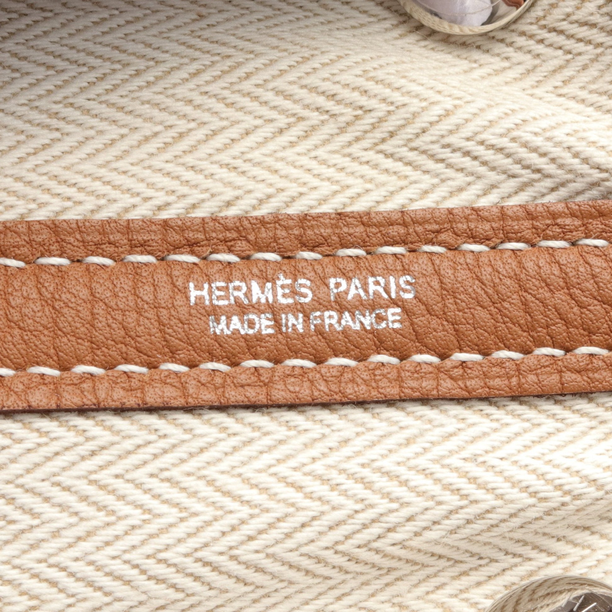 ガーデンパーティTPM ゴールド ハンドバッグ トートバッグ ネゴンダ ブラウン シルバー金具 W刻印 エルメス バッグ HERMES