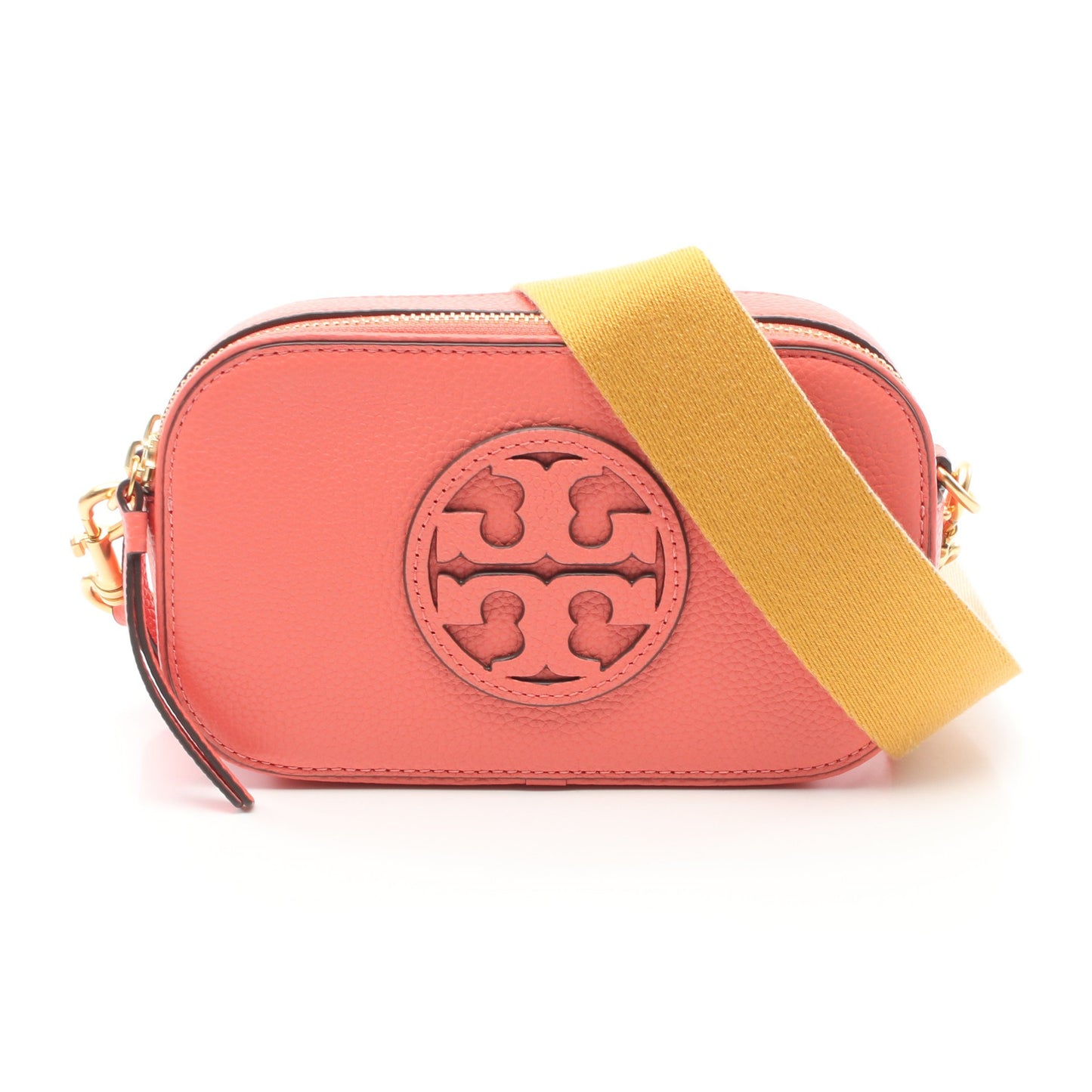 MILLER ミラー ミニ クロスボディ ショルダーバッグ レザー コーラルピンク トリーバーチ バッグ TORY BURCH