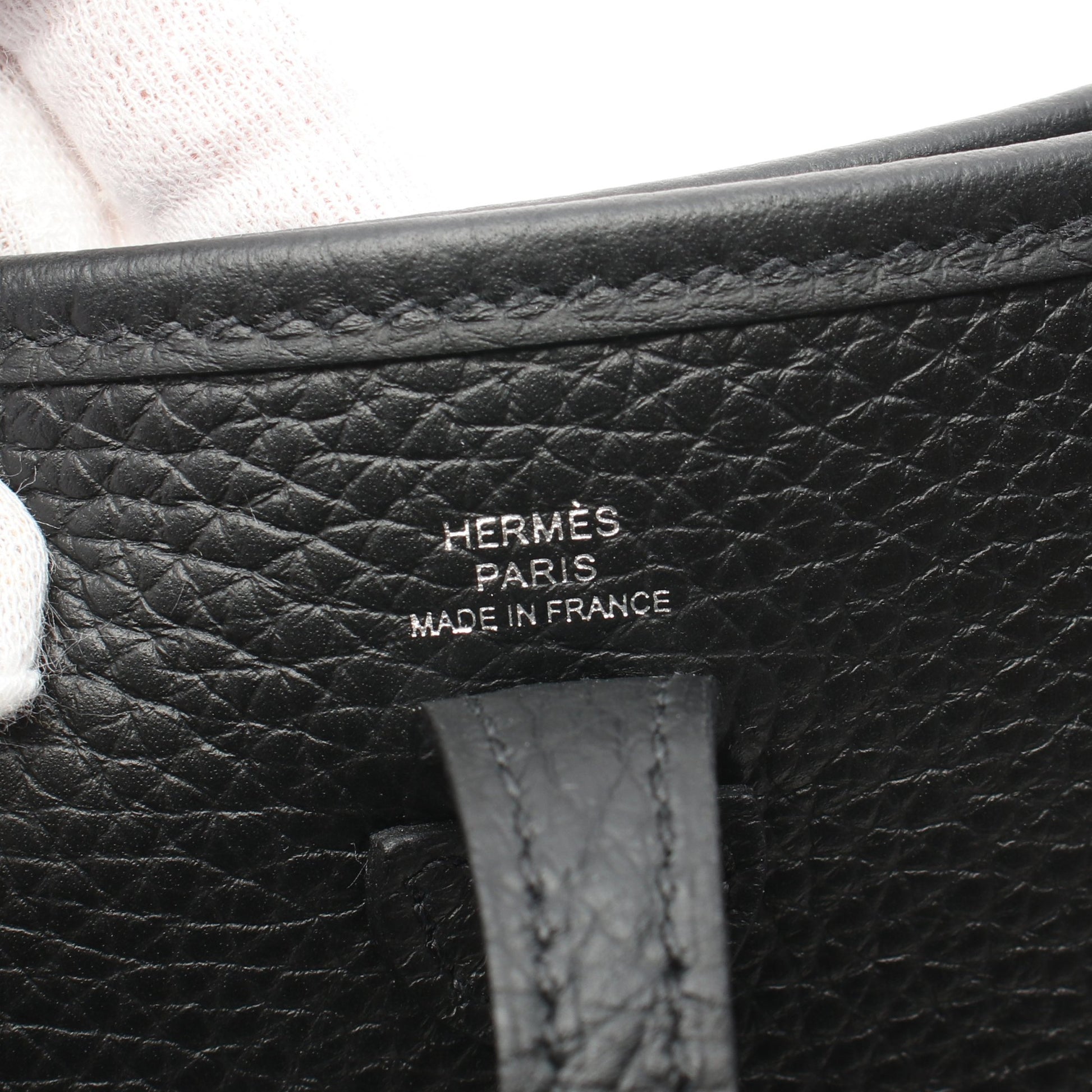 エヴリンTPM アマゾン ショルダーバッグ トリヨンクレマンス ブラック シルバー金具 W刻印 エルメス バッグ HERMES