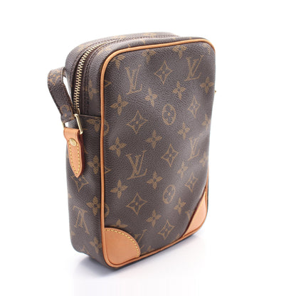 ダヌーブ モノグラム ショルダーバッグ PVC レザー ブラウン ルイヴィトン バッグ LOUIS VUITTON