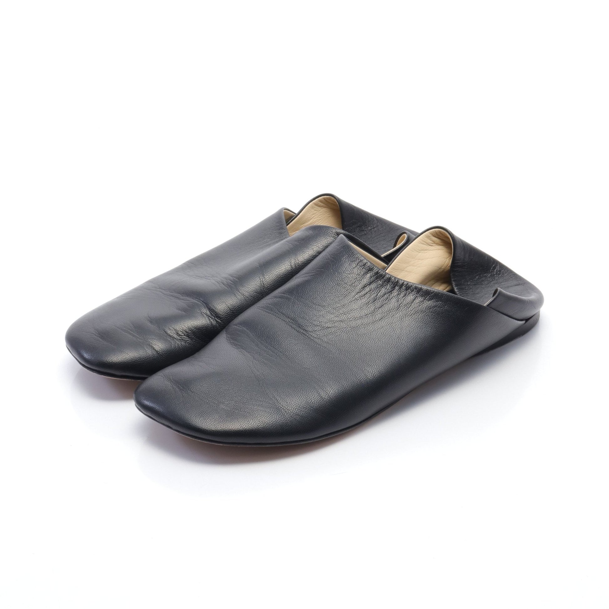 TOY SLIPPER スリッパ スリッポン レザー ブラック ロエベ シューズ LOEWE