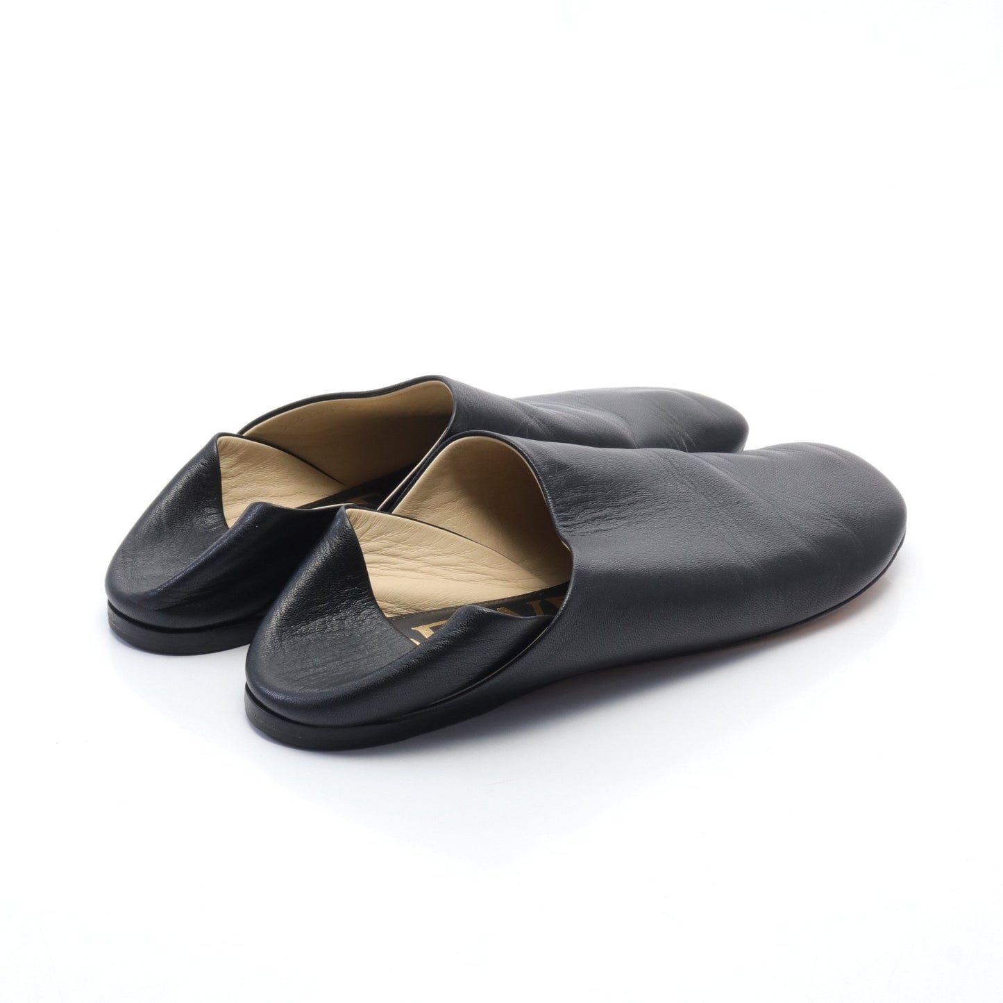 TOY SLIPPER スリッパ スリッポン レザー ブラック ロエベ シューズ LOEWE