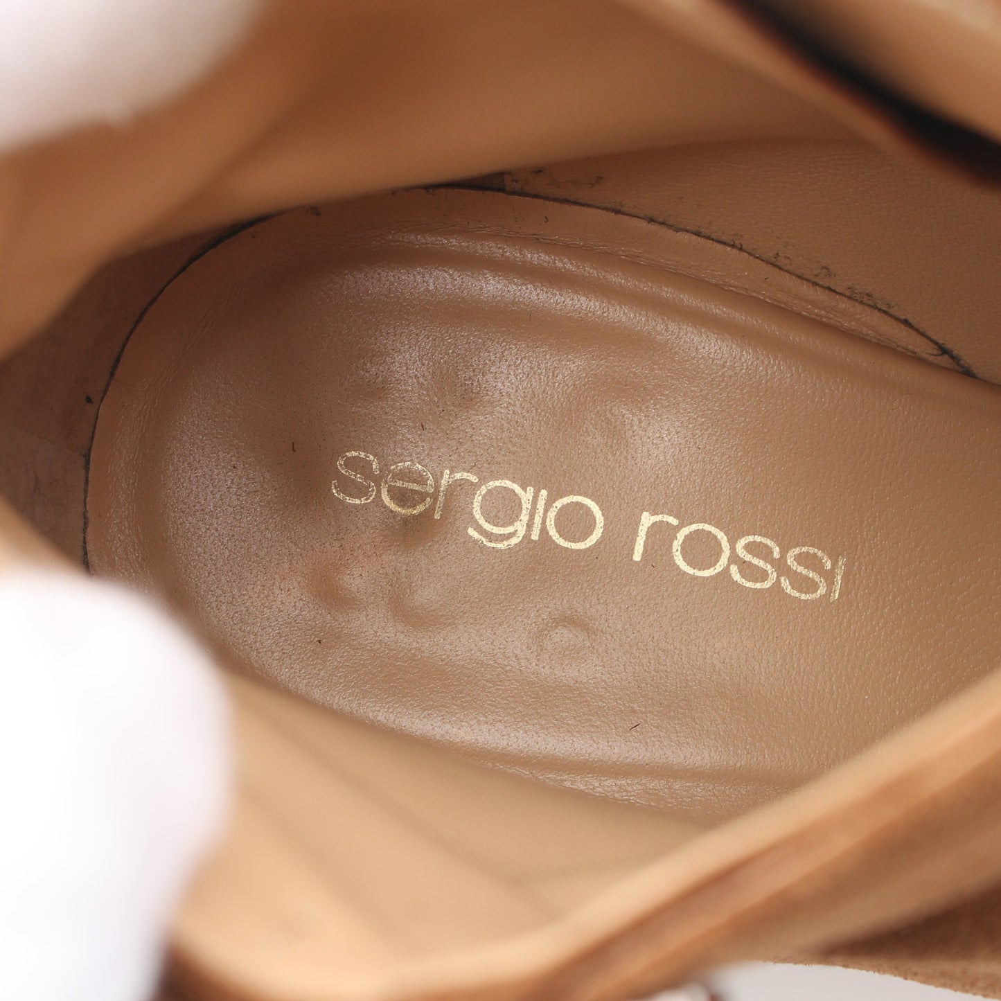 SR Grace Bootie HH 45ｍｍ アンクル ブーツ ブーティ スエード ブラウン セルジオロッシ シューズ Sergio Rossi