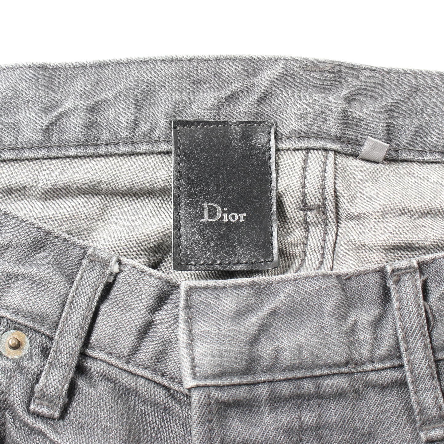 デニムパンツ コットン グレー ラメ 05SS クリスチャンディオール ボトムス Christian Dior