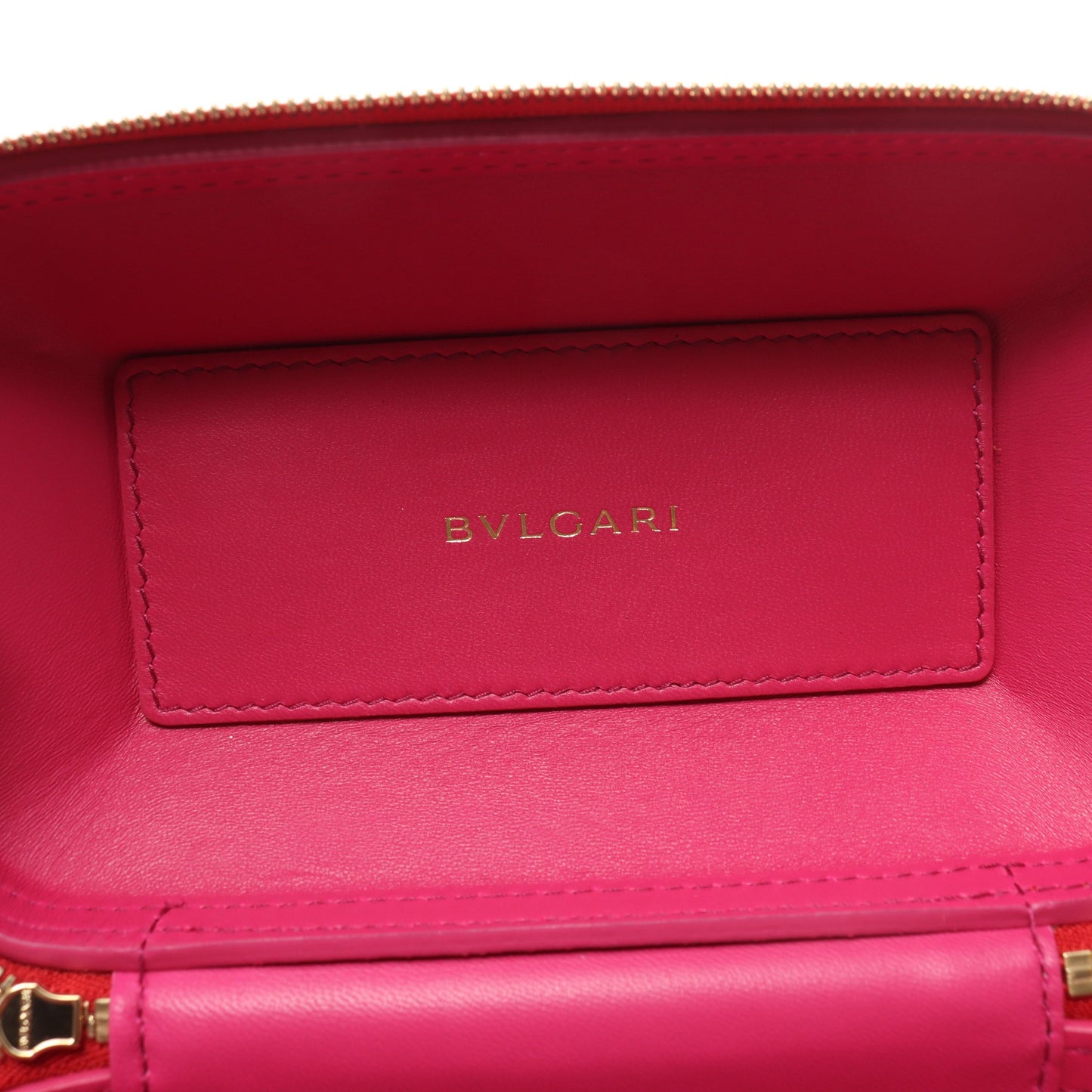 セルペンティ バニティバッグ レザー レッド 2WAY ブルガリ バッグ BVLGARI