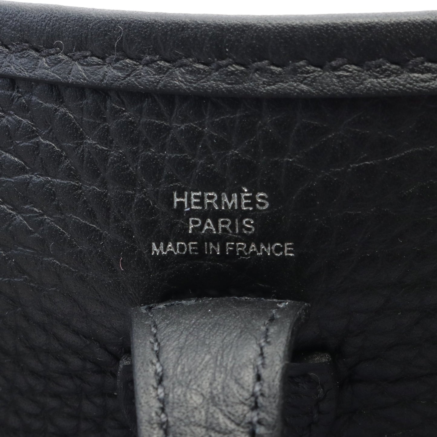 エヴリンTPM ショルダーバッグ トリヨンクレマンス ブラック シルバー金具 W刻印 エルメス バッグ HERMES