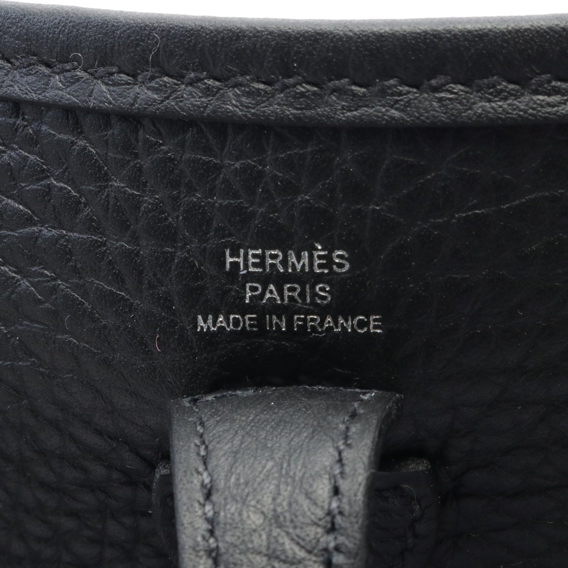 エヴリンTPM ショルダーバッグ トリヨンクレマンス ブラック シルバー金具 W刻印 エルメス バッグ HERMES