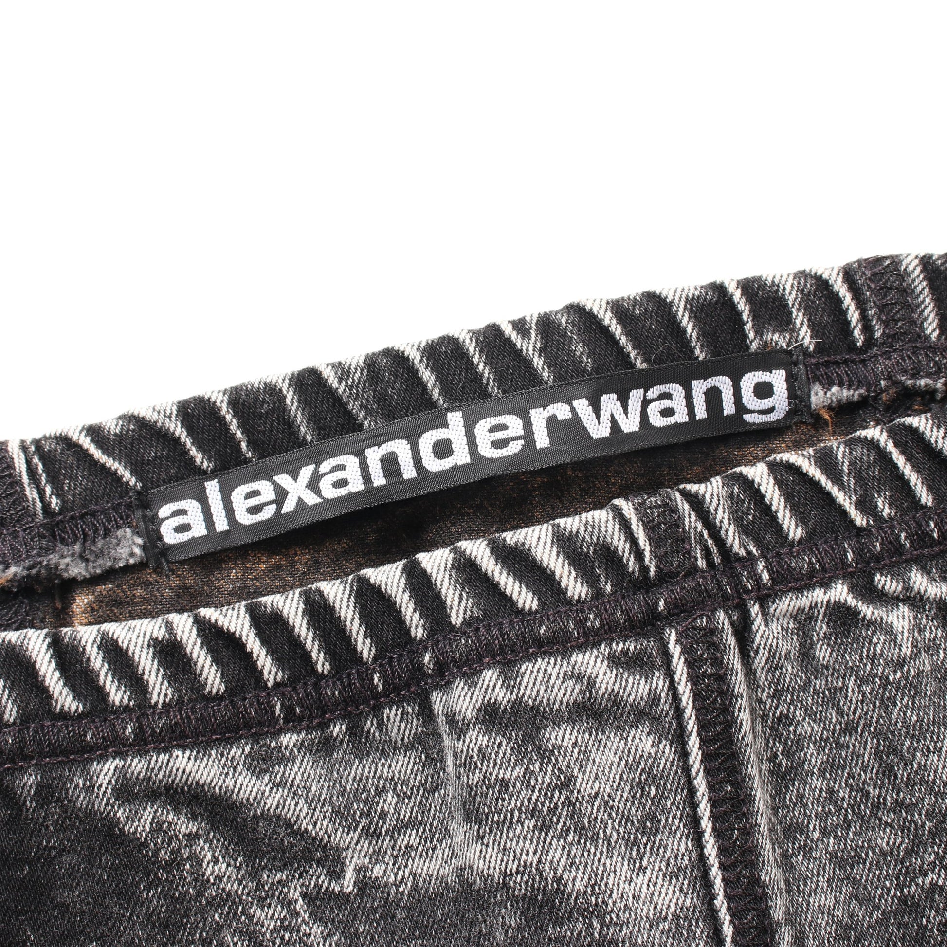 ショート デニムパンツ コットン ダークグレー アレキサンダーワン ボトムス ALEXANDER WANG