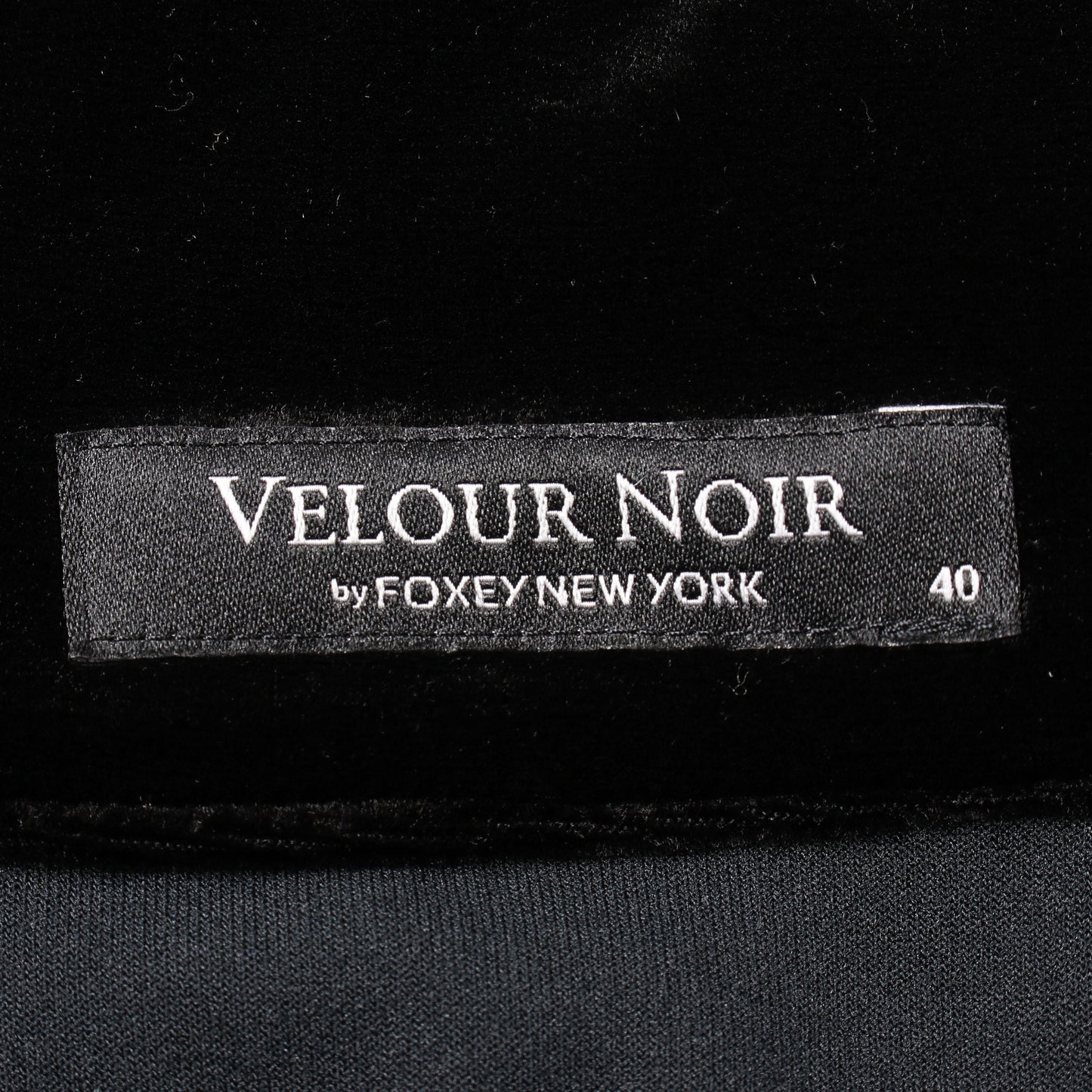 ワンピース ベロア ブラック ベロアノワールバイフォクシーニューヨーク ワンピース VELOUR NOIR by FOXEY NEW YORK