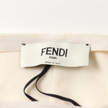 アシンメトリー スカート シルク アイボリー フェンディ ボトムス FENDI