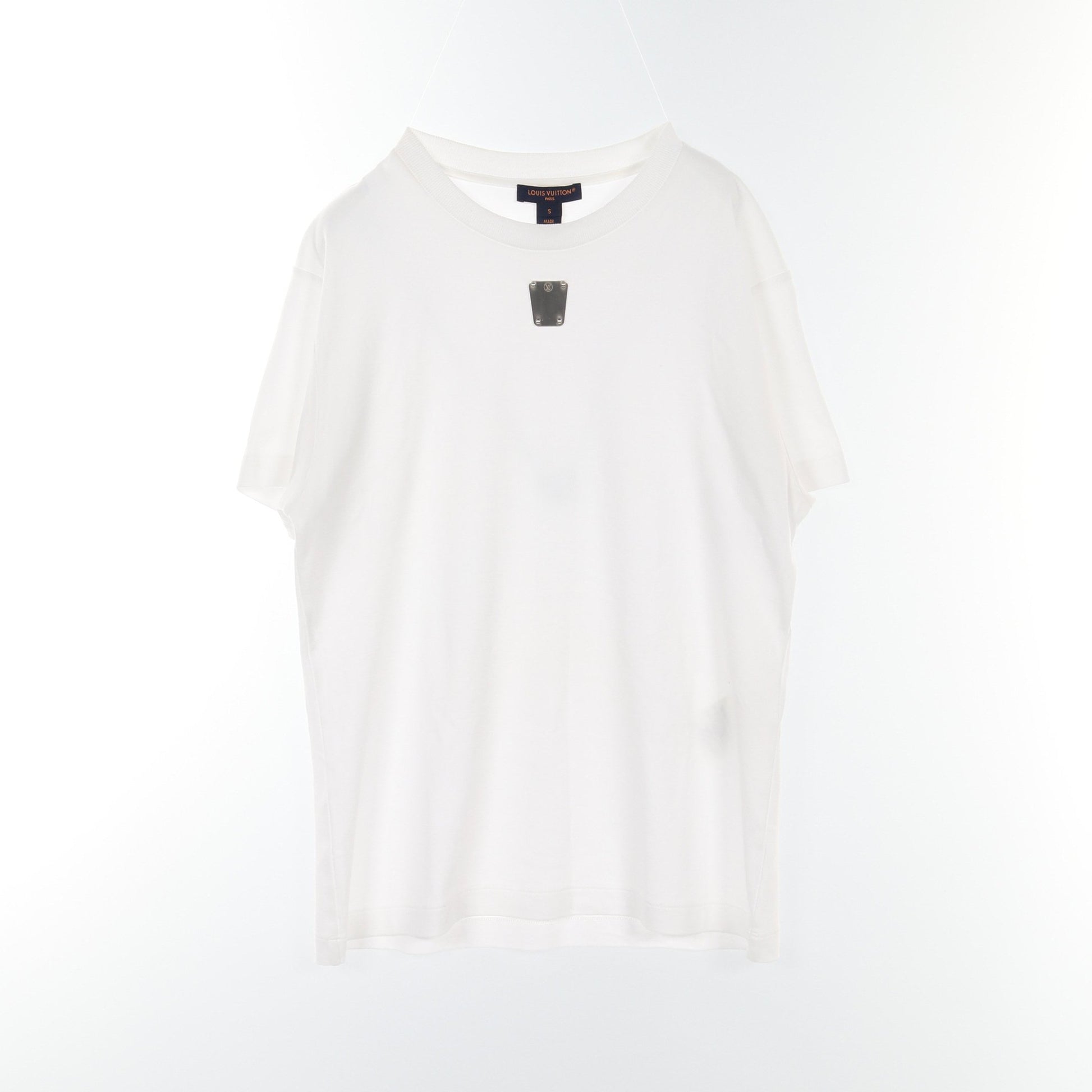 LV Circle Plaque T-Shirt Tシャツ コットン ホワイト ルイヴィトン トップス LOUIS VUITTON