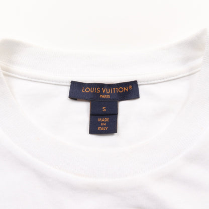 LV Circle Plaque T-Shirt Tシャツ コットン ホワイト ルイヴィトン トップス LOUIS VUITTON