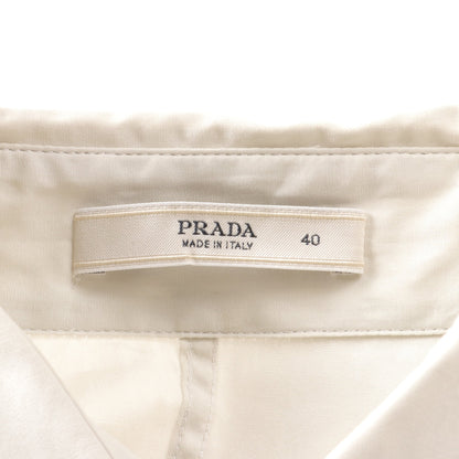 シャツ コットン ライトグレー プラダ トップス PRADA