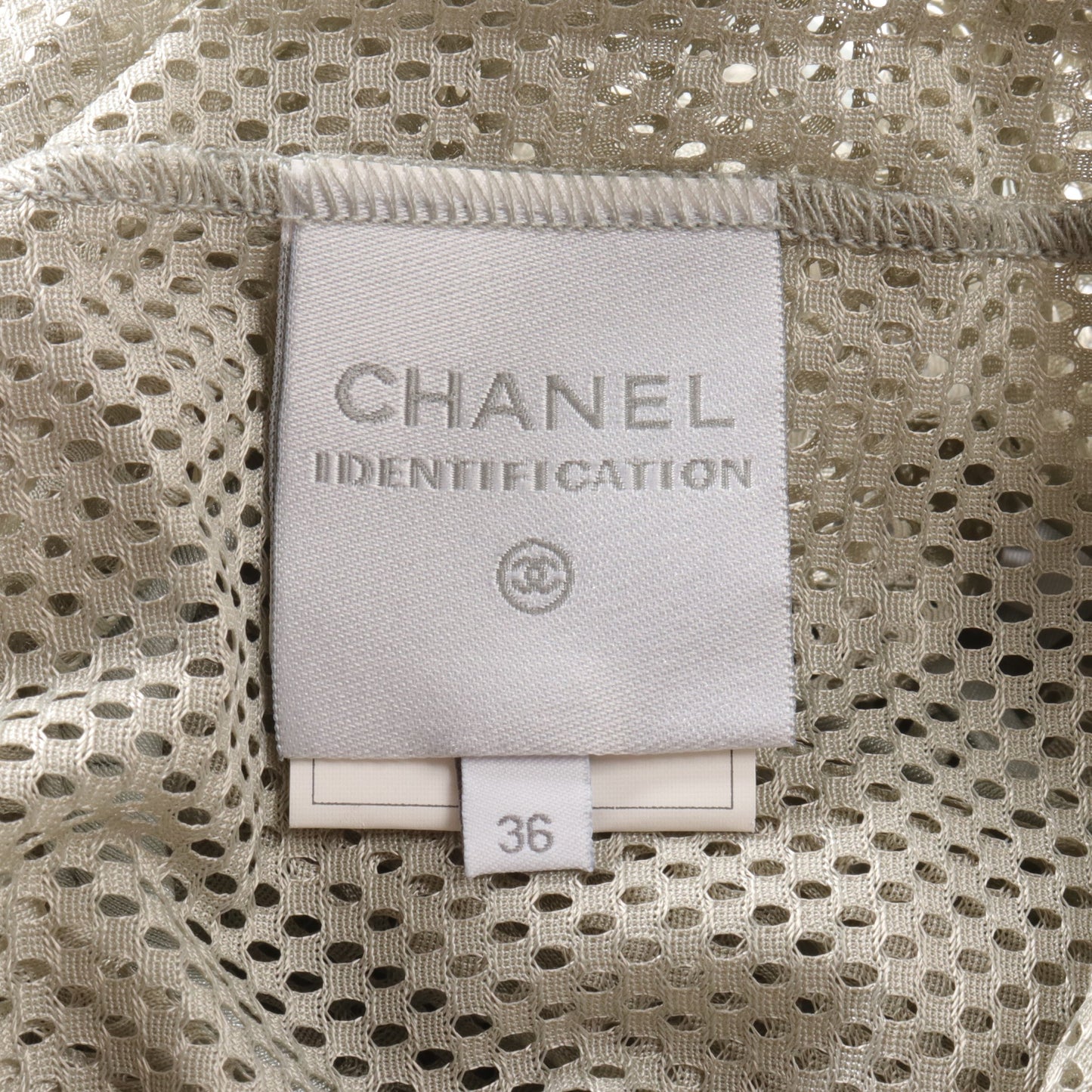 ココマーク メッシュ タンクトップ ライトグレー シャネル トップス CHANEL