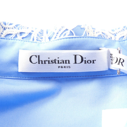 シャツワンピース コットン ブルー ホワイト クリスチャンディオール ワンピース Christian Dior