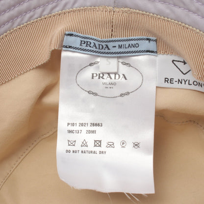 RE-NYLON バケットハット 帽子 ナイロン パープルグレー プラダ 財布・小物 PRADA