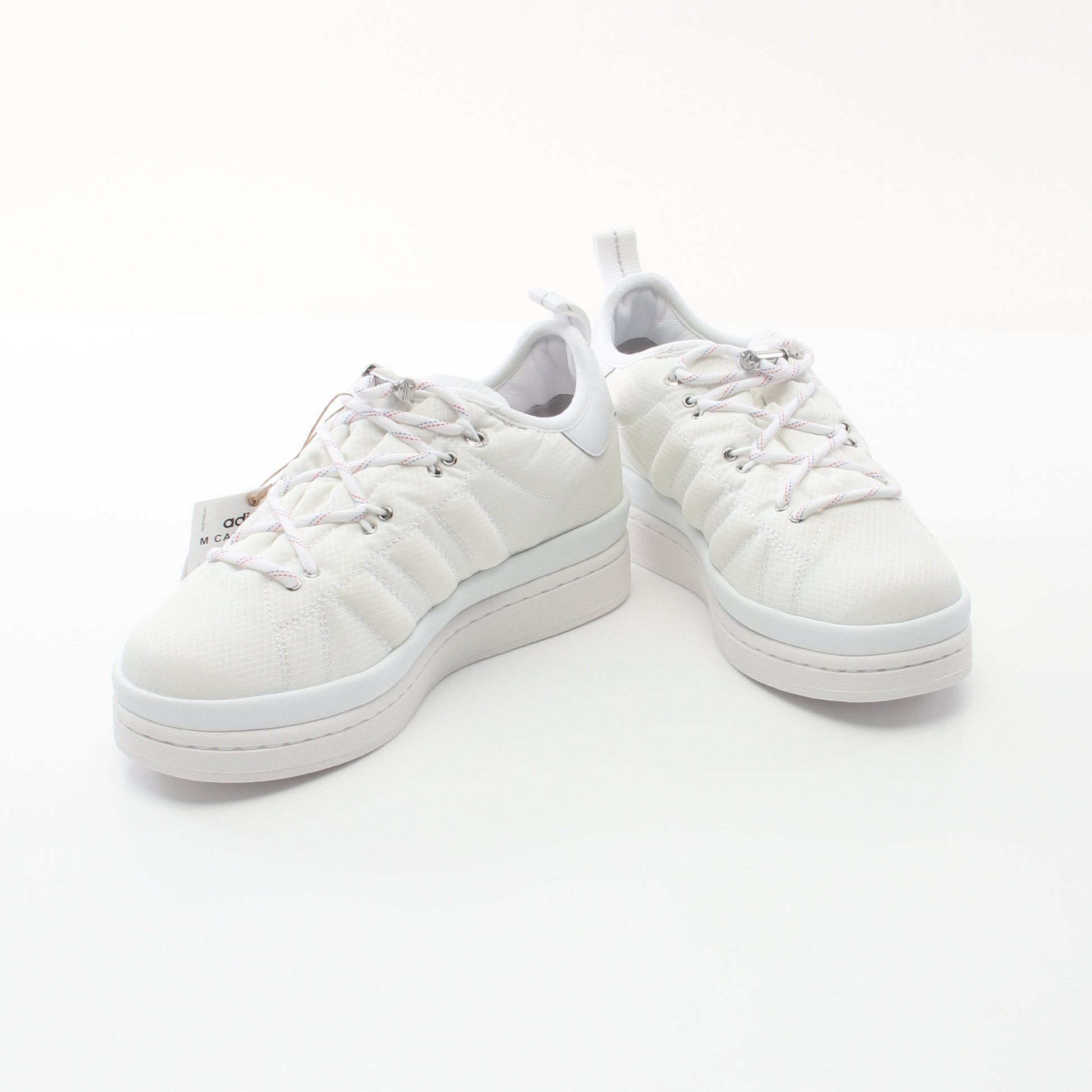 MONCLER × adidas M CAMPUS スニーカー ナイロン レザー ホワイト モンクレール シューズ MONCLER