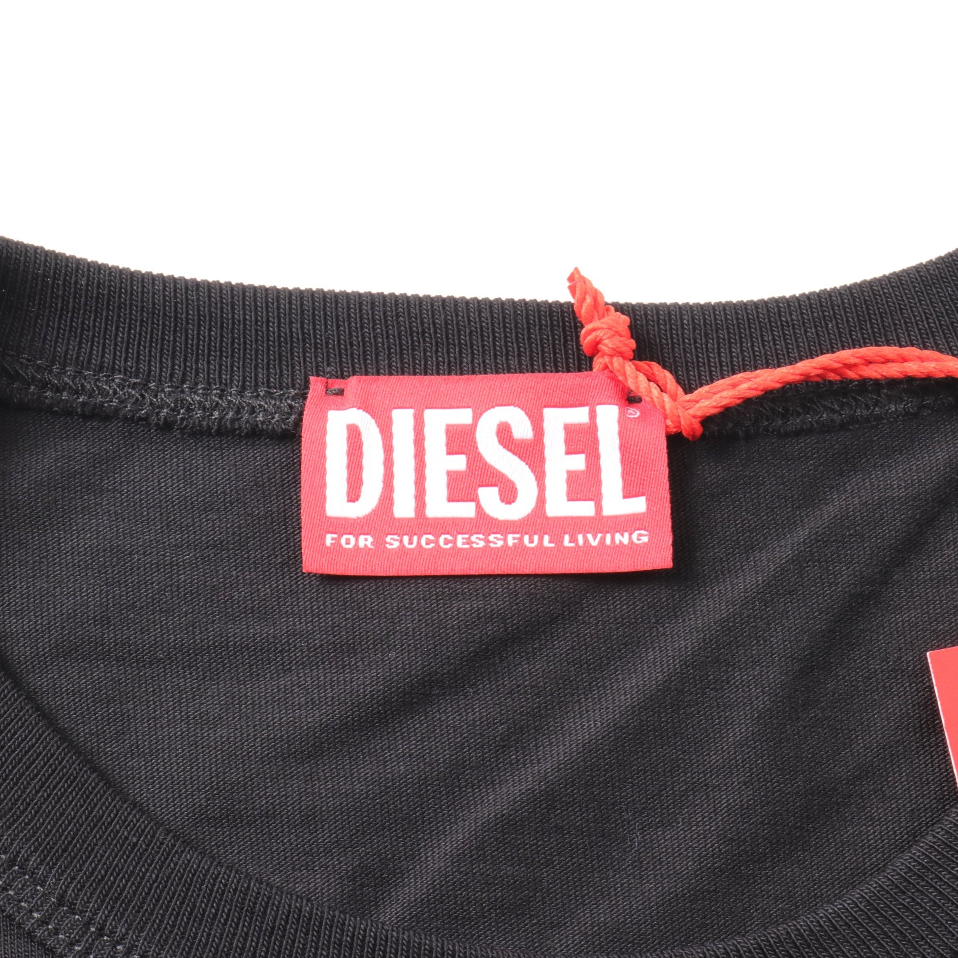 T-ADJUST-OD Tシャツ コットン ブラック ディーゼル トップス DIESEL