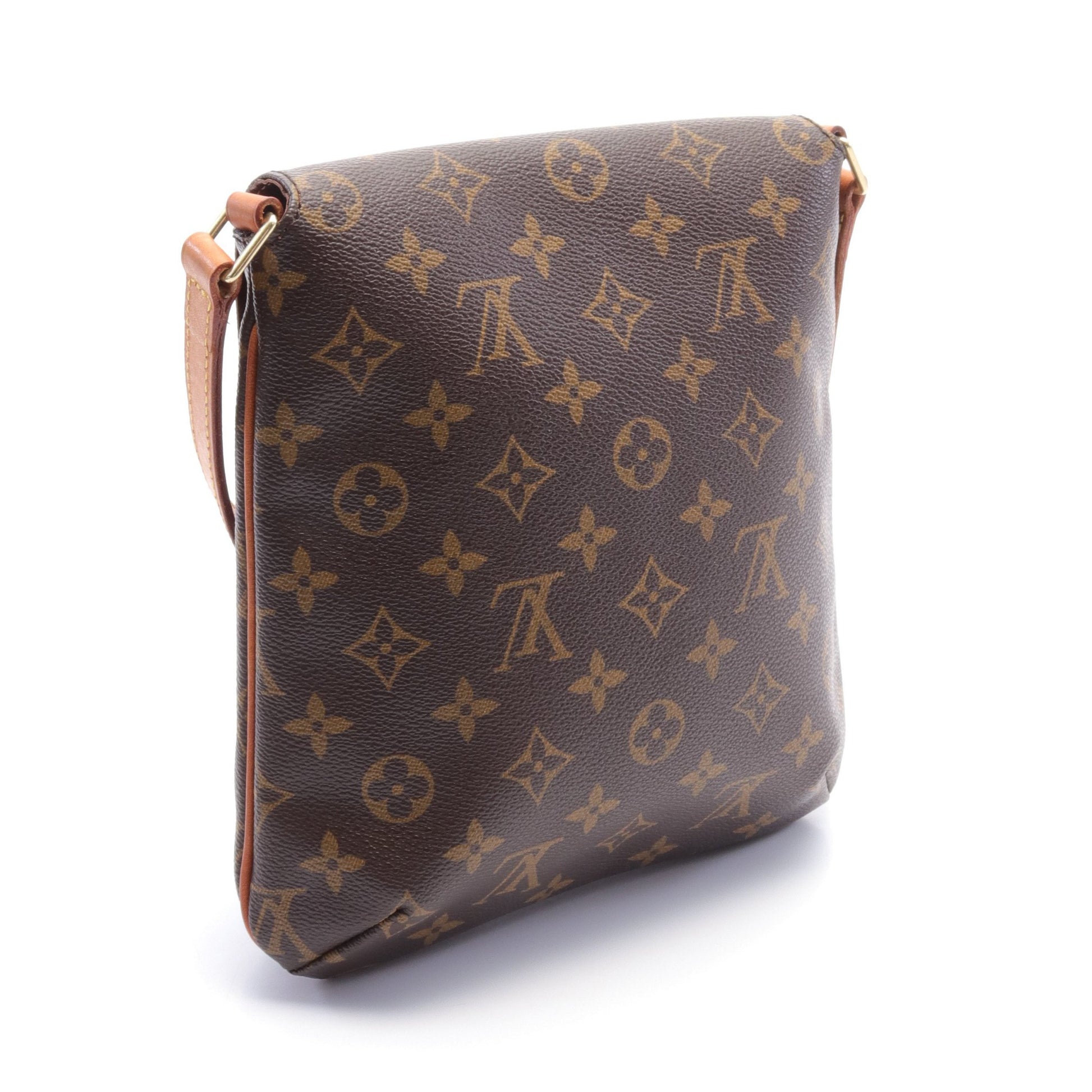 ミュゼットサルサ ショートストラップ モノグラム ショルダーバッグ PVC レザー ブラウン ルイヴィトン バッグ LOUIS VUITTON