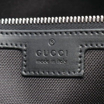 GGスプリーム ボストンバッグ PVC レザー ブラック 2WAY グッチ バッグ GUCCI