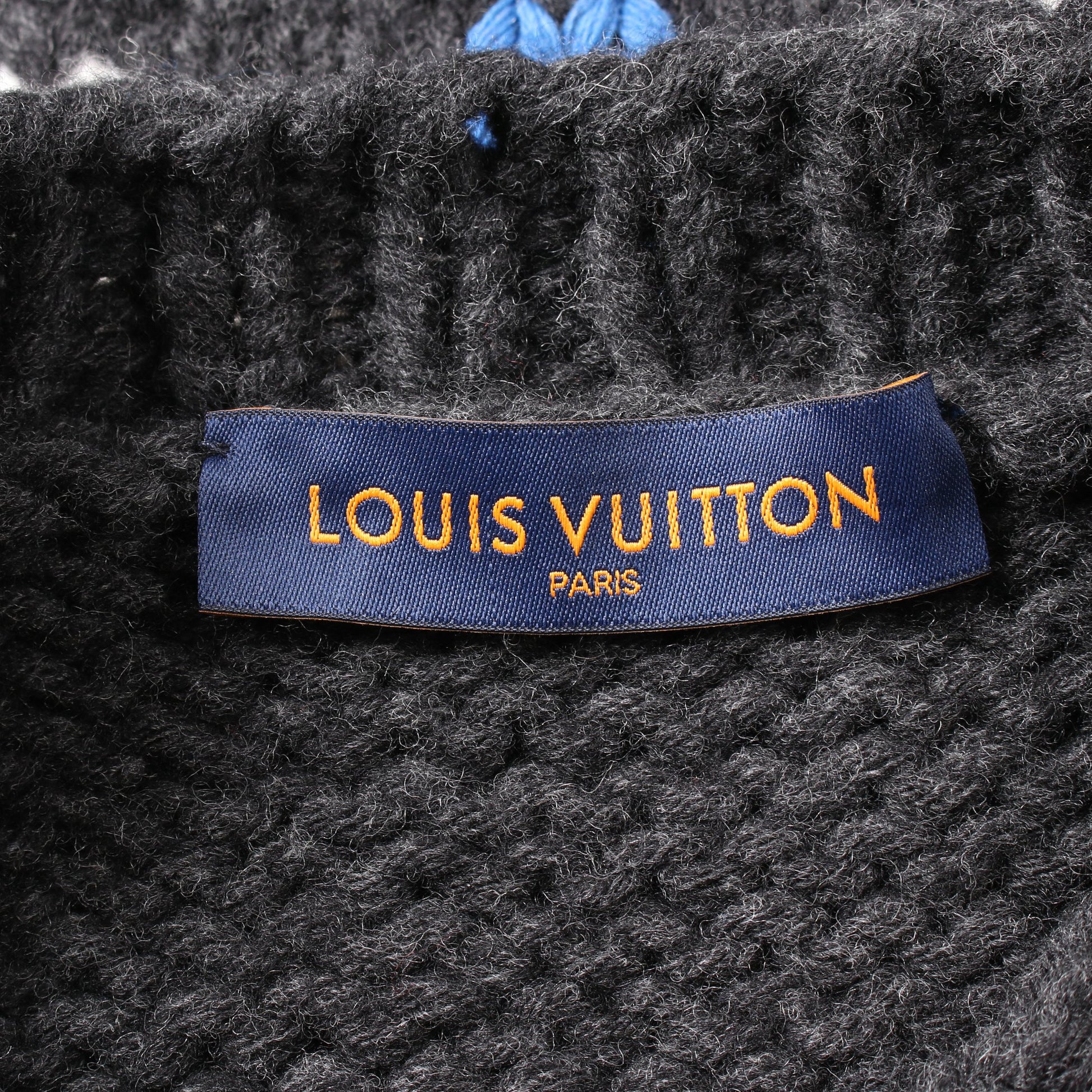 LVプレイン ニット ウール グレー マルチカラー ルイヴィトン トップス LOUIS VUITTON