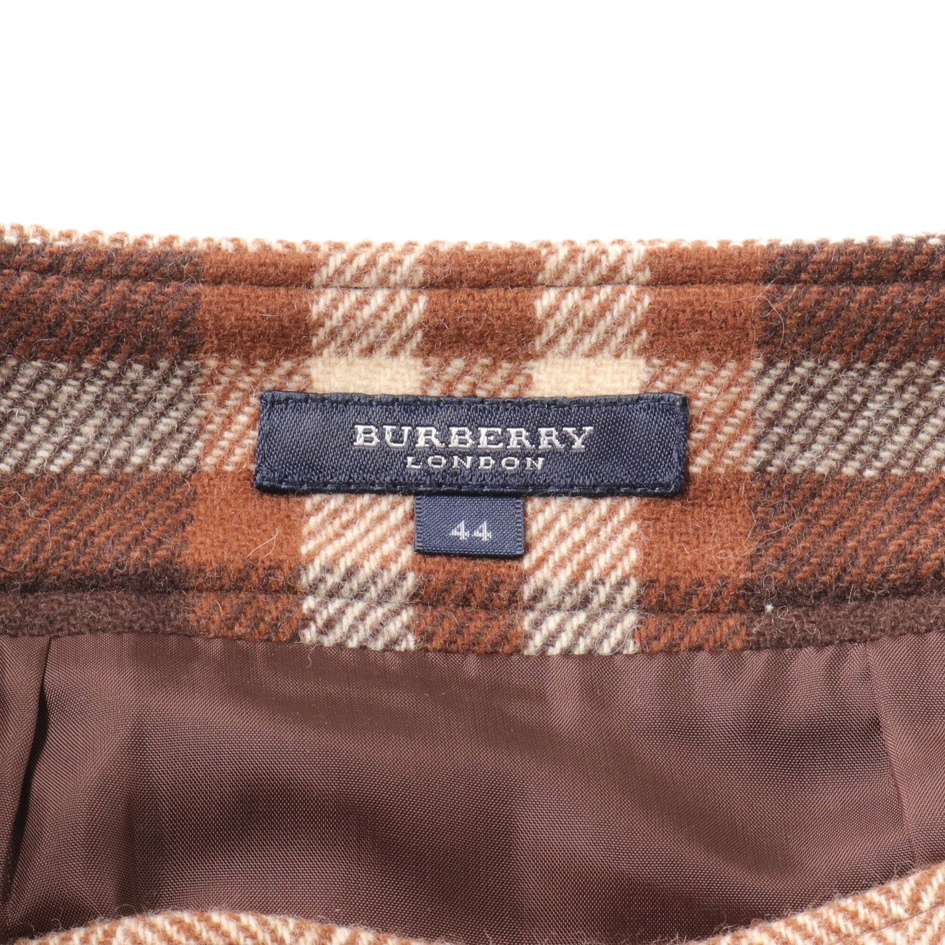 スカート ヘリンボーン ウール カシミヤ ベージュ バーバリーロンドン ボトムス BURBERRY LONDON