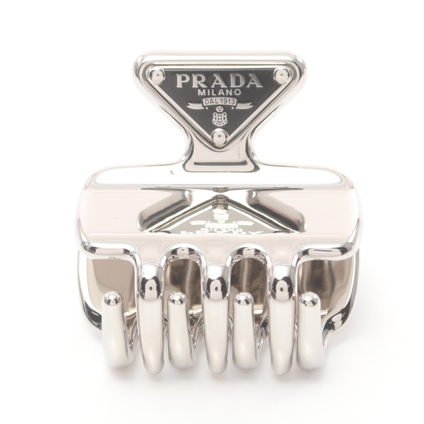 ヘアクリップ シルバー プラダ アクセサリー PRADA