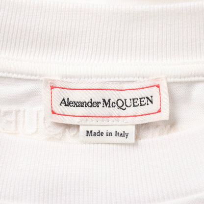 ブラウス フリルスリーブ コットン ホワイト アレキサンダーマックイーン トップス ALEXANDER MCQUEEN