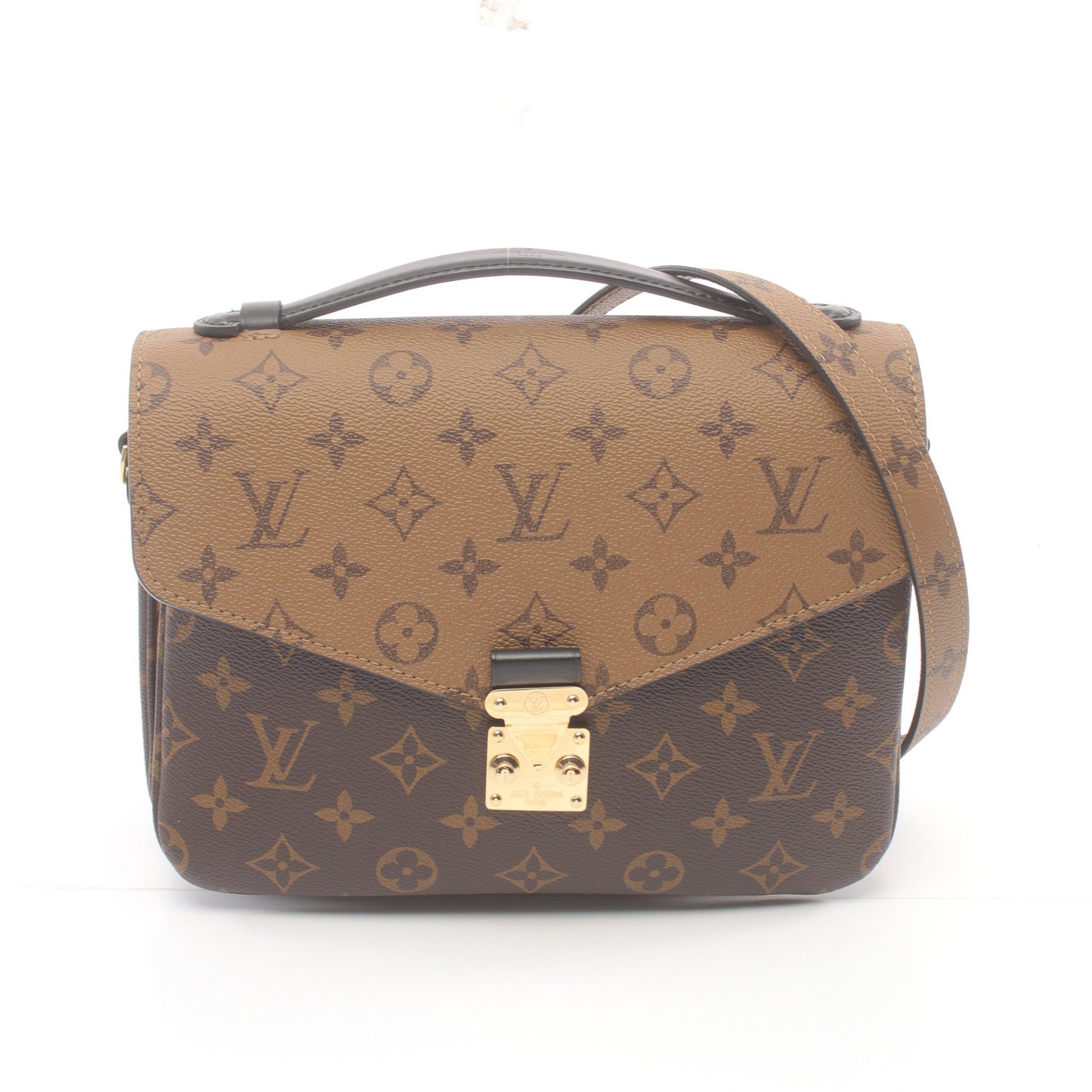 ポシェット メティス MM モノグラムリバース ハンドバッグ PVC レザー ブラウン ブラック 2WAY ルイヴィトン バッグ LOUIS VUITTON