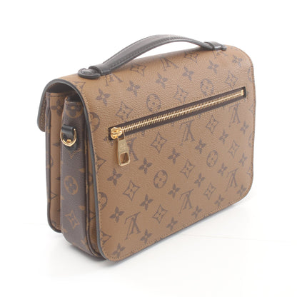 ポシェット メティス MM モノグラムリバース ハンドバッグ PVC レザー ブラウン ブラック 2WAY ルイヴィトン バッグ LOUIS VUITTON