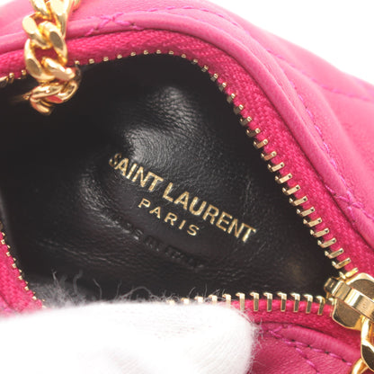 ベルランゴ コインケース レザー ピンクパープル フックチャーム付き サンローランパリ 財布・小物 SAINT LAURENT PARIS