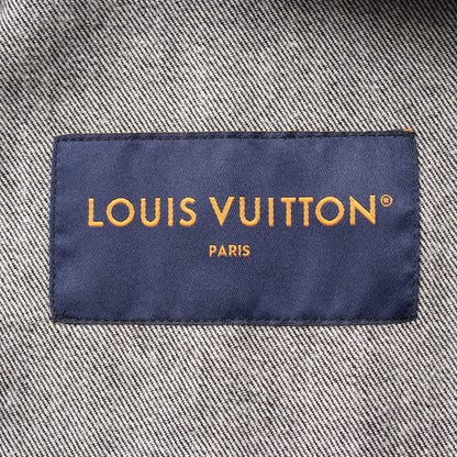 シャツ ジャケット チェック コットン グレーベージュ ブラック ルイヴィトン アウター LOUIS VUITTON